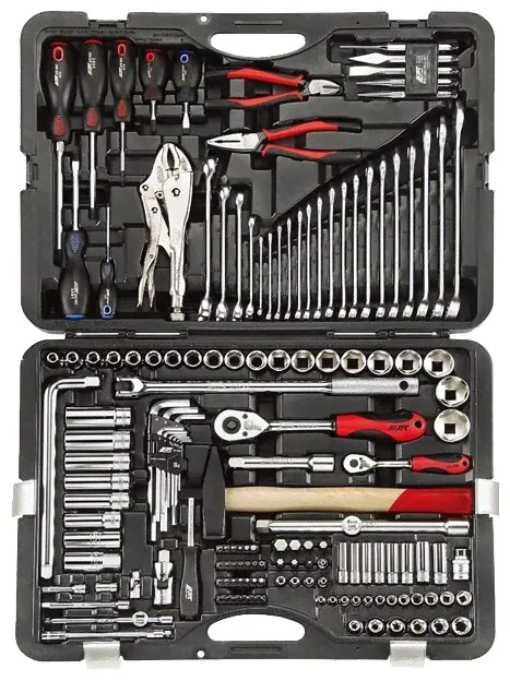 Набор инструментов JTC AUTO TOOLS (156 предм.) H156C-B72 черный-1