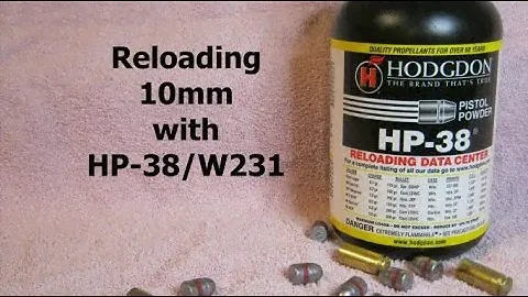 Reloading 10mm with HP 38